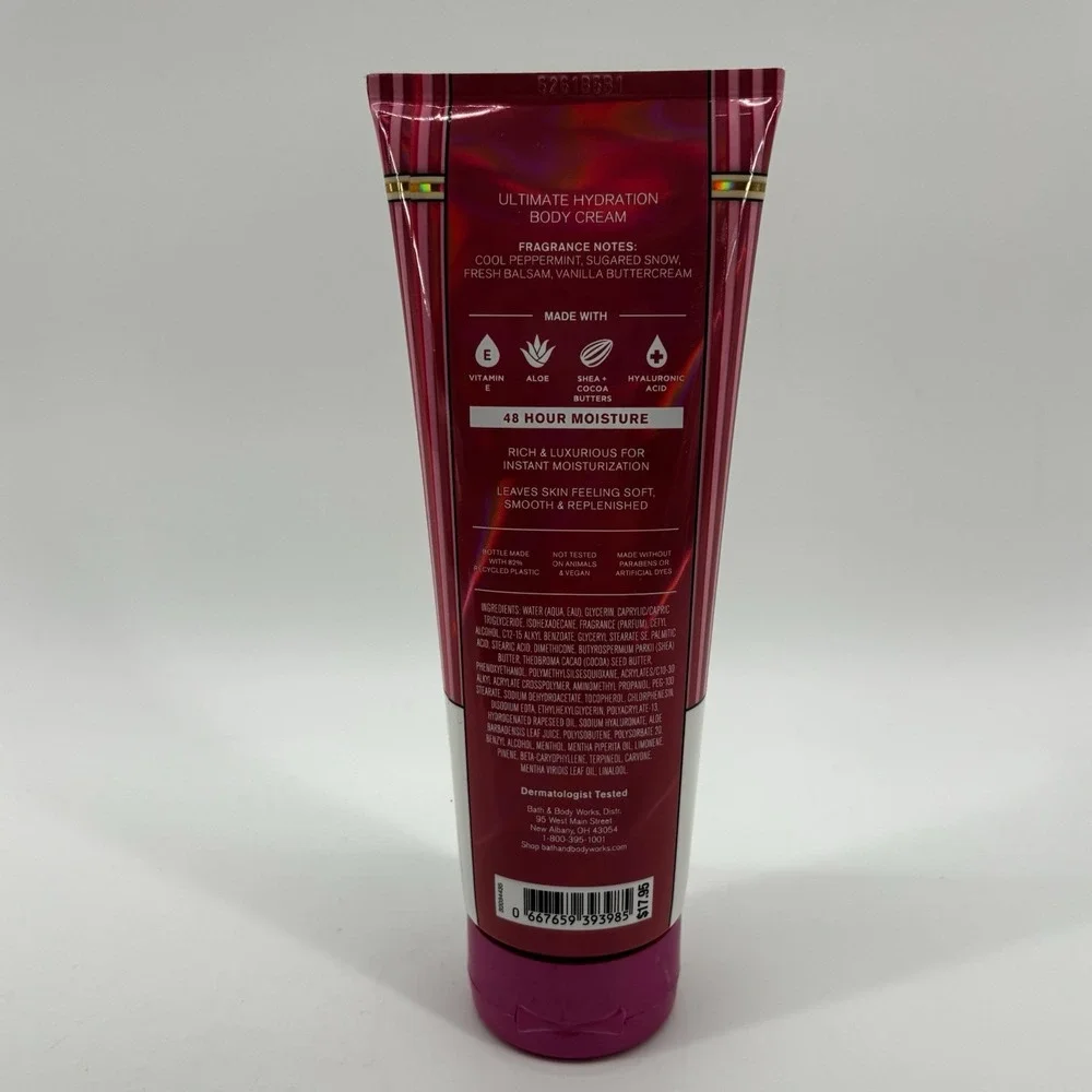 Bath & Body Works Twisted Peppermint Ultimate Hydration‎ Body Cream  8oz